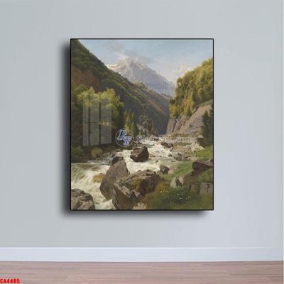 Hình ảnh file gốc in lụa Tranh sơn dầu phong cảnh châu âu CA4485
