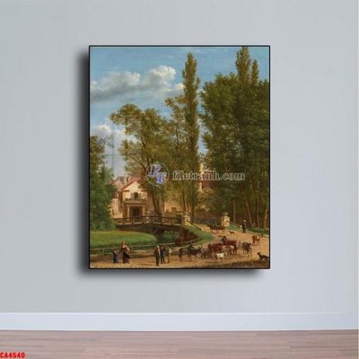 Tải file Tranh sơn dầu phong cảnh châu âu CA4540 (gốc) in ấn chất lượng