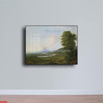 Ảnh gốc Tranh sơn dầu phong cảnh châu âu CA4544 (độ nét cao) in tráng gương