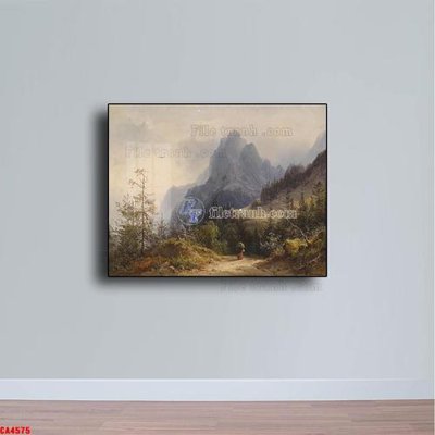 File tranh Tranh sơn dầu phong cảnh châu âu CA4575 (ảnh gốc) chi tiết rõ ràng