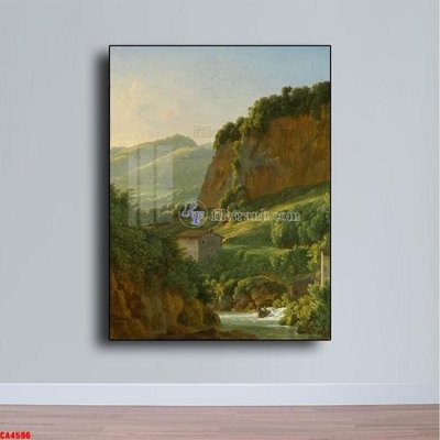 File tranh Tranh sơn dầu phong cảnh châu âu CA4596 (ảnh gốc) in trần nhà