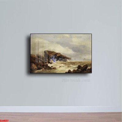 File PSD Tranh sơn dầu phong cảnh châu âu CA4627 (gốc) cho in quảng cáo