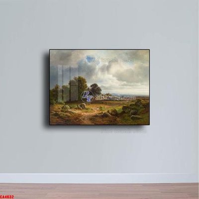 File tranh Tranh sơn dầu phong cảnh châu âu CA4632 (bản gốc) treo quán cafe