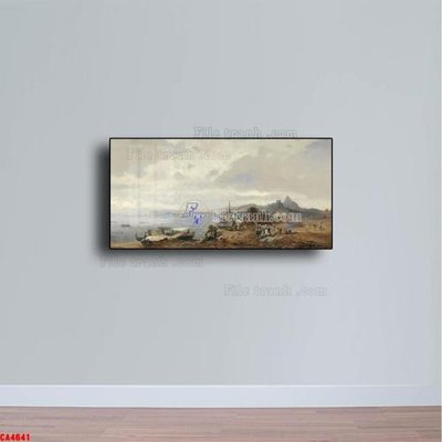 File PSD Tranh sơn dầu phong cảnh châu âu CA4641 (chất lượng in ấn)