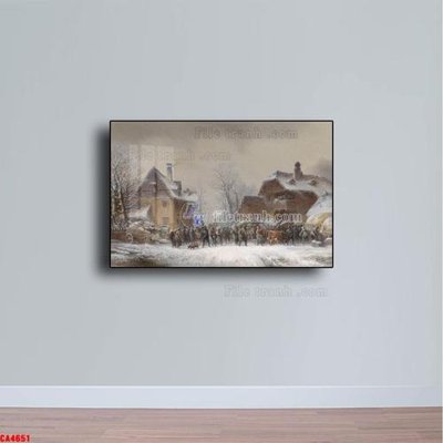 File gốc Tranh sơn dầu phong cảnh châu âu CA4651 (Filetranh.com) Tranh sơn dầu phong cảnh châu âu CA4651