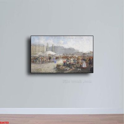 File tranh Tranh sơn dầu phong cảnh châu âu CA4723 (gốc) chủ đề động vật