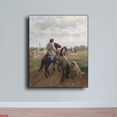 File in mica Tranh sơn dầu phong cảnh châu âu CA4738 (bản gốc) sắc sảo