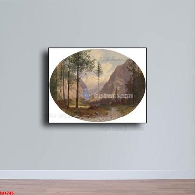 File tranh Tranh sơn dầu phong cảnh châu âu CA4745 (bản gốc) in lụa 3D