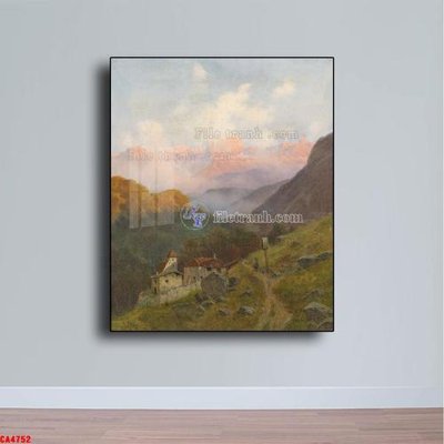 File gốc Tranh sơn dầu phong cảnh châu âu CA4752 (trang trí) cho phòng khách