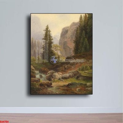 File PSD Tranh sơn dầu phong cảnh châu âu CA4754 (nguyên gốc) chất lượng cao