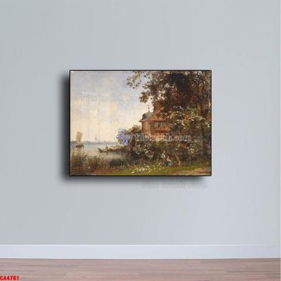 File ảnh Tranh sơn dầu phong cảnh châu âu CA4761 (gốc) in backdrop sự kiện