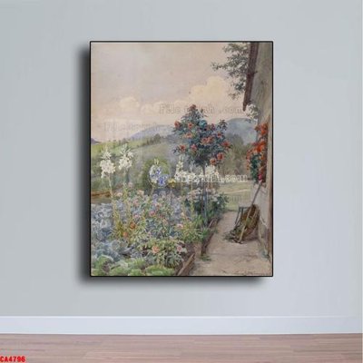 File gốc Tranh sơn dầu phong cảnh châu âu CA4796 (in 3D) nghệ thuật