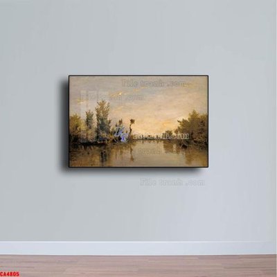 File gốc in tráng gương Tranh sơn dầu phong cảnh châu âu CA4805 chi tiết