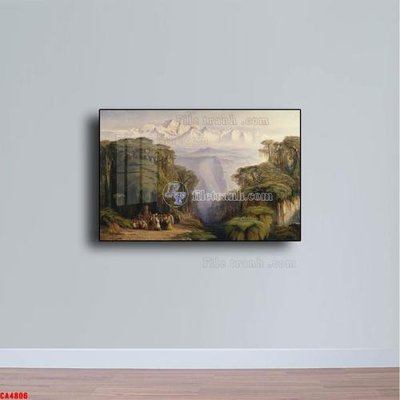 Tải file gốc Tranh sơn dầu phong cảnh châu âu CA4806 (in khổ lớn) không mờ