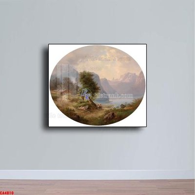 File gốc Tranh sơn dầu phong cảnh châu âu CA4810 (cho in ấn) độc quyền