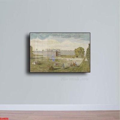 File tranh Tranh sơn dầu phong cảnh châu âu CA4825 (ảnh gốc) in trần nhà
