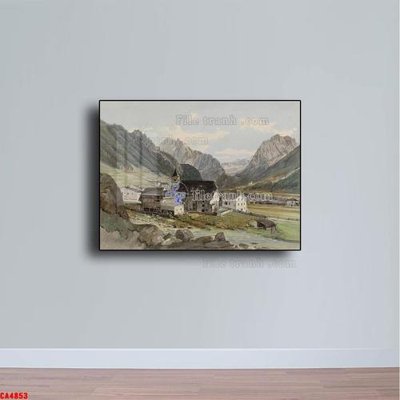Download file Tranh sơn dầu phong cảnh châu âu CA4853 (chuẩn in) chất lượng cao