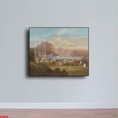 File ảnh Tranh sơn dầu phong cảnh châu âu CA4870 (gốc) in poster