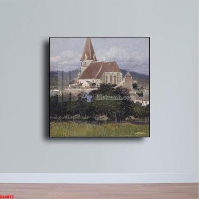 File tranh ảnh gốc Tranh sơn dầu phong cảnh châu âu CA4877 dùng cho in khổ lớn