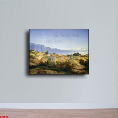 File tranh Tranh sơn dầu phong cảnh châu âu CA4887 (bản gốc) in lụa 5D