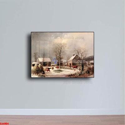 File tranh Tranh sơn dầu phong cảnh châu âu CA4904 (gốc) chủ đề trẻ em