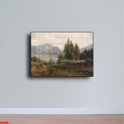 File tranh gốc Tranh sơn dầu phong cảnh châu âu CA4908 chủ đề hiện đại