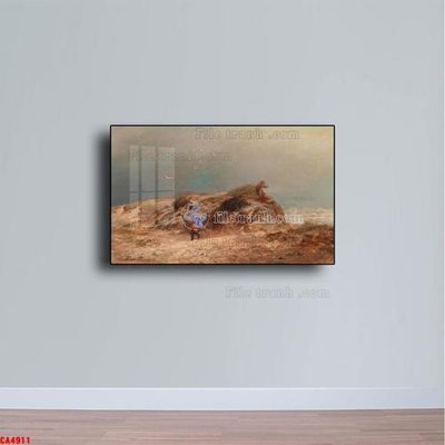 Ảnh gốc Tranh sơn dầu phong cảnh châu âu CA4911 (nét căng) in mica