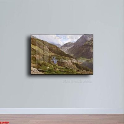 Download file ảnh gốc Tranh sơn dầu phong cảnh châu âu CA4919 để in ấn