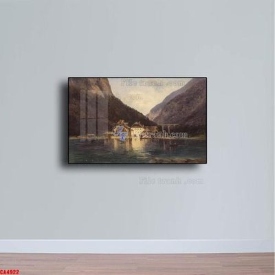 File in trần Tranh sơn dầu phong cảnh châu âu CA4922 (bản gốc) 5D