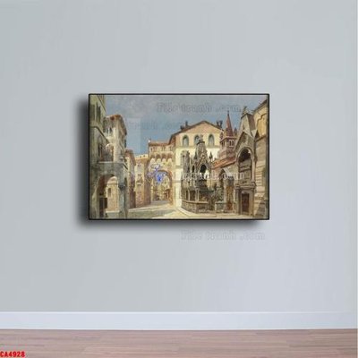 Tải file Tranh sơn dầu phong cảnh châu âu CA4928 (ảnh gốc) file AI/EPS