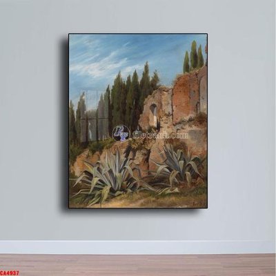 Tải file Tranh sơn dầu phong cảnh châu âu CA4937 (PSD) cho in tranh 3D