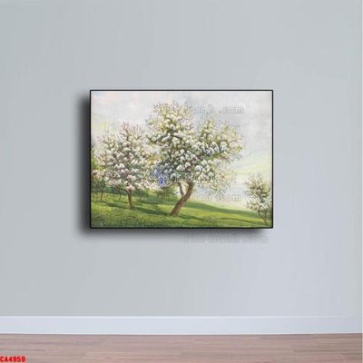 File tranh Tranh sơn dầu phong cảnh châu âu CA4959 (ảnh gốc) in trần 3D