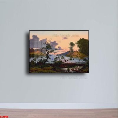 File tranh ảnh gốc Tranh sơn dầu phong cảnh châu âu CA4966 dùng cho in khổ lớn