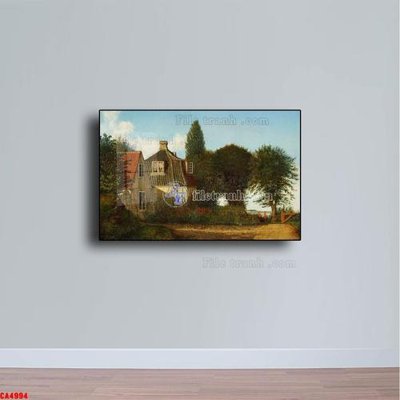 File gốc Tranh sơn dầu phong cảnh châu âu CA4994 (in mica) cắt laser