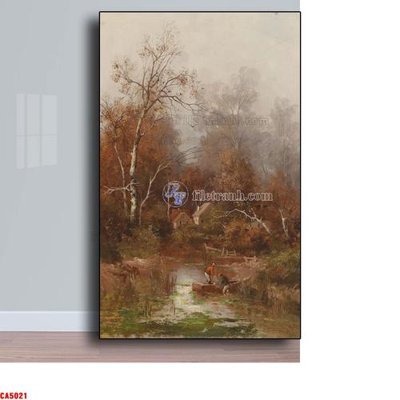 File gốc Tranh sơn dầu phong cảnh châu âu CA5021 (trang trí) phòng ngủ