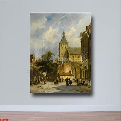 File gốc in ấn Tranh sơn dầu phong cảnh châu âu CA5030 chất lượng vượt trội