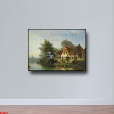 Mua file ảnh gốc Tranh sơn dầu phong cảnh châu âu CA5031 (chất lượng cao)