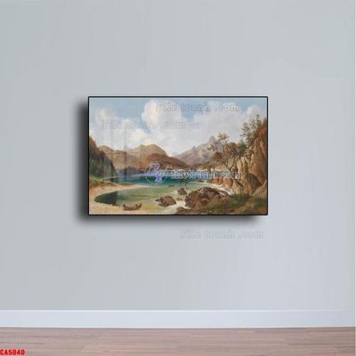 File gốc Tranh sơn dầu phong cảnh châu âu CA5040 (trang trí) phòng làm việc