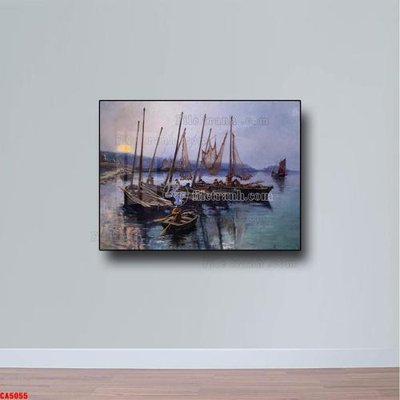 Download file gốc Tranh sơn dầu phong cảnh châu âu CA5055 (in mica) trang trí