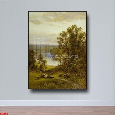 File gốc Tranh sơn dầu phong cảnh châu âu CA5060 (trang trí) phòng ngủ