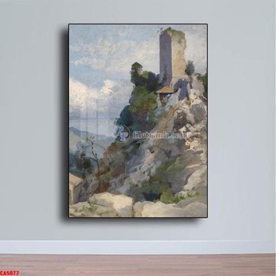 File tranh Tranh sơn dầu phong cảnh châu âu CA5077 (gốc) in film