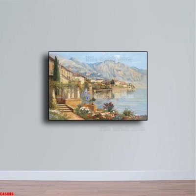 Tải file Tranh sơn dầu phong cảnh châu âu CA5086 (ảnh gốc) file AI/EPS