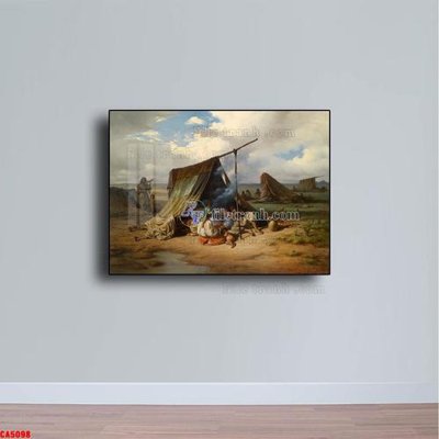 File gốc Tranh sơn dầu phong cảnh châu âu CA5098 (vector) cho in ấn