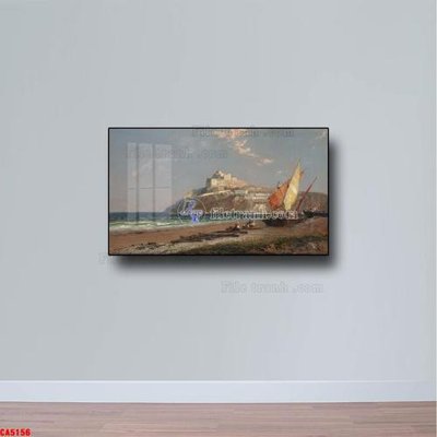 File tranh Tranh sơn dầu phong cảnh châu âu CA5156 (gốc) chủ đề thành phố