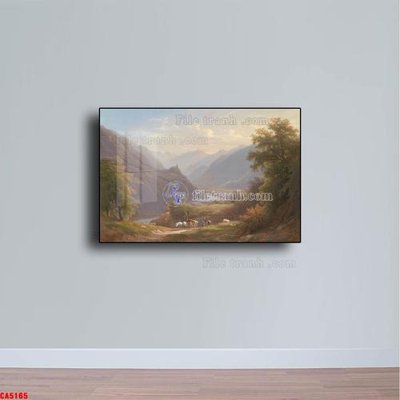 Chi tiết file gốc Tranh sơn dầu phong cảnh châu âu CA5165 (cho in tráng gương)