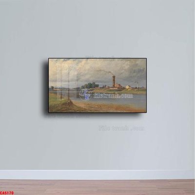 File gốc Tranh sơn dầu phong cảnh châu âu CA5170 (in tráng gương) nghệ thuật