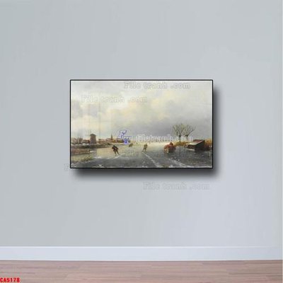 File gốc Tranh sơn dầu phong cảnh châu âu CA5178 (in mica) làm quà tặng