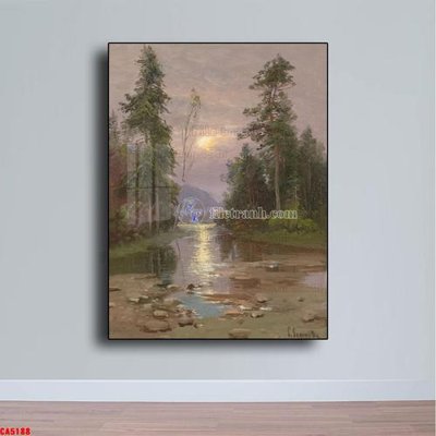 Download file gốc Tranh sơn dầu phong cảnh châu âu CA5188 (in lụa) nghệ thuật