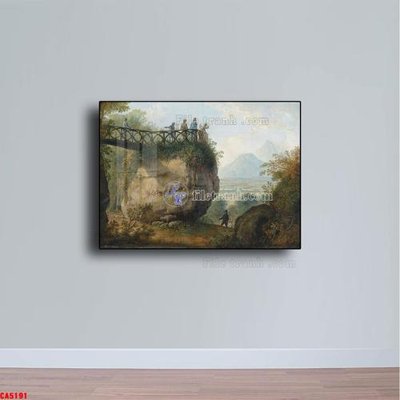 File gốc Tranh sơn dầu phong cảnh châu âu CA5191 (AI/EPS) cho in ấn