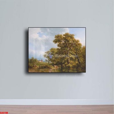 Tải file Tranh sơn dầu phong cảnh châu âu CA5198 (gốc) chủ đề hoa sen